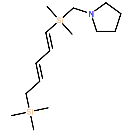 Pyrrolidine, 1-[[dimethyl[(1E,3E)-5-(trimethylsilyl)-1,3-pentadien-1-yl]silyl]methyl]- 