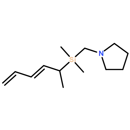 Pyrrolidine, 1-[[dimethyl[(2E)-1-methyl-2,4-pentadien-1-yl]silyl]methyl]- 