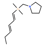 Pyrrolidine, 1-[[(1E,3E)-1,3-hexadien-1-yldimethylsilyl]methyl]- 