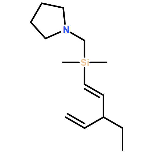 Pyrrolidine, 1-[[[(1E)-3-ethyl-1,4-pentadien-1-yl]dimethylsilyl]methyl]- 