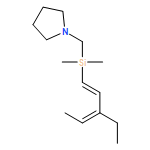 Pyrrolidine, 1-[[[(1E)-3-ethyl-1,3-pentadien-1-yl]dimethylsilyl]methyl]- 