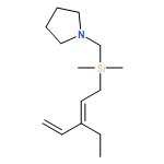 Pyrrolidine, 1-[[(3-ethyl-2,4-pentadien-1-yl)dimethylsilyl]methyl]- 