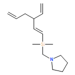 Pyrrolidine, 1-[[[(1E)-3-ethenyl-1,5-hexadien-1-yl]dimethylsilyl]methyl]- 