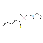 Pyrrolidine, 1-[[dimethyl[(2E)-1-(methylthio)-2,4-pentadien-1-yl]silyl]methyl]- 