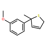 Thiophene, 2,5-dihydro-2-(3-methoxyphenyl)-2-methyl- 