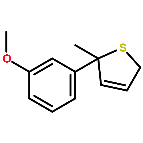 Thiophene, 2,5-dihydro-2-(3-methoxyphenyl)-2-methyl- 