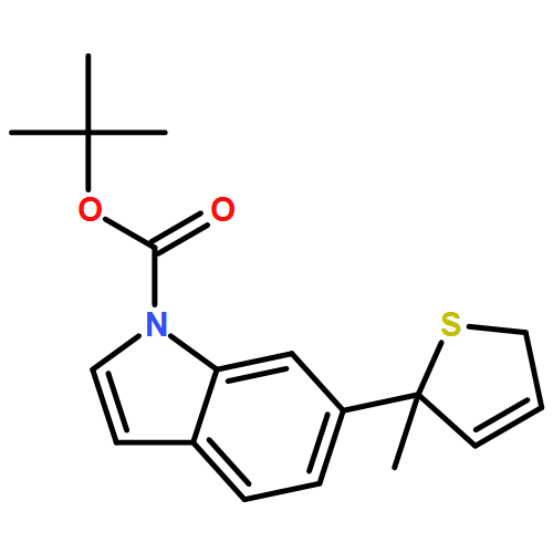 1H-Indole-1-carboxylic acid, 6-(2,5-dihydro-2-methyl-2-thienyl)-, 1,1-dimethylethyl ester 