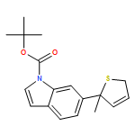 1H-Indole-1-carboxylic acid, 6-[(2R)-2,5-dihydro-2-methyl-2-thienyl]-, 1,1-dimethylethyl ester 