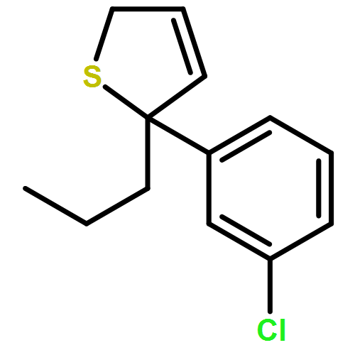 Thiophene, 2-(3-chlorophenyl)-2,5-dihydro-2-propyl- 