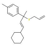 Benzene, 1-[(2E)-3-cyclohexyl-1-methyl-1-(2-propen-1-ylthio)-2-propen-1-yl]-4-methyl- 