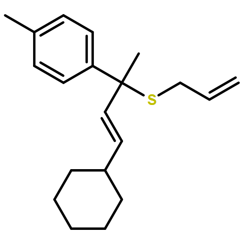 Benzene, 1-[(2E)-3-cyclohexyl-1-methyl-1-(2-propen-1-ylthio)-2-propen-1-yl]-4-methyl- 