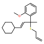 Benzene, 1-[(2E)-3-cyclohexyl-1-methyl-1-(2-propen-1-ylthio)-2-propen-1-yl]-2-methoxy- 