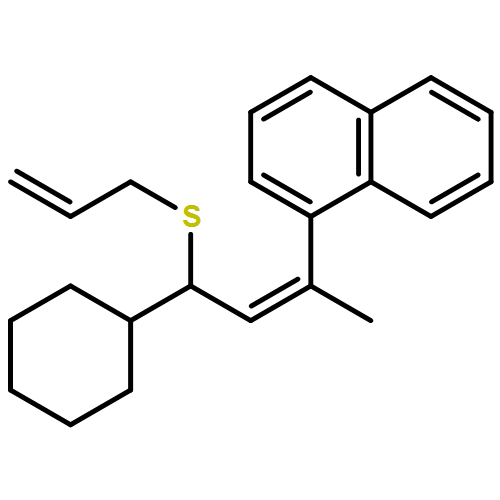 Naphthalene, 1-[(1E)-3-cyclohexyl-1-methyl-3-(2-propen-1-ylthio)-1-propen-1-yl]- 