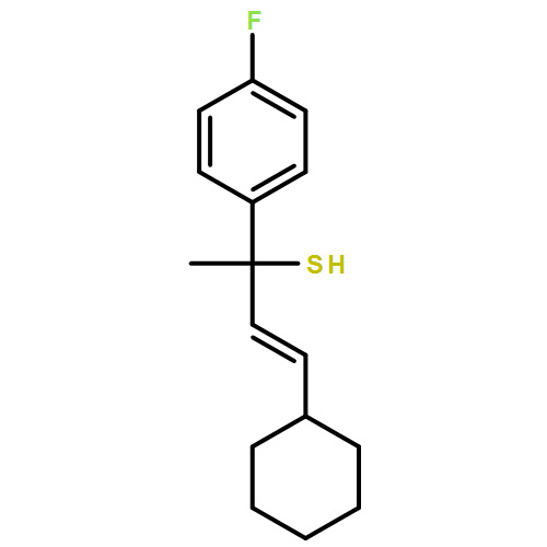 Benzenemethanethiol, α-[(1E)-2-cyclohexylethenyl]-4-fluoro-α-methyl-, (αS)- 