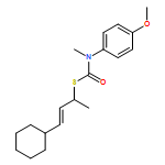 Carbamothioic acid, N-(4-methoxyphenyl)-N-methyl-, S-[(2E)-3-cyclohexyl-1-methyl-2-propen-1-yl] ester 