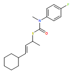 Carbamothioic acid, N-(4-fluorophenyl)-N-methyl-, S-[(2E)-3-cyclohexyl-1-methyl-2-propen-1-yl] ester 