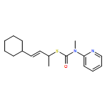 Carbamothioic acid, N-methyl-N-2-pyridinyl-, S-[(2E)-3-cyclohexyl-1-methyl-2-propen-1-yl] ester 