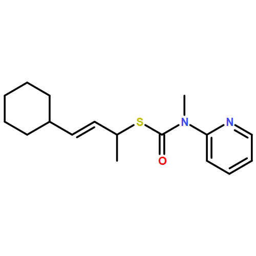 Carbamothioic acid, N-methyl-N-2-pyridinyl-, S-[(2E)-3-cyclohexyl-1-methyl-2-propen-1-yl] ester 