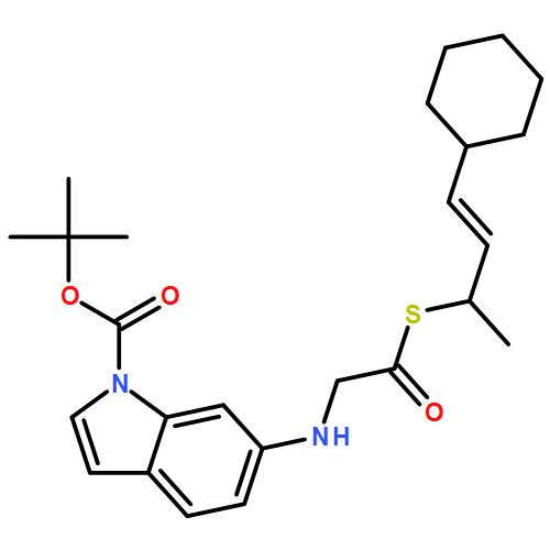 1H-Indole-1-carboxylic acid, 6-[[[[(2E)-3-cyclohexyl-1-methyl-2-propen-1-yl]thio]carbonyl]methylamino]-, 1,1-dimethylethyl ester 