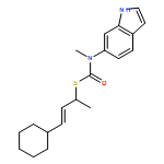 Carbamothioic acid, N-1H-indol-6-yl-N-methyl-, S-[(2E)-3-cyclohexyl-1-methyl-2-propen-1-yl] ester 