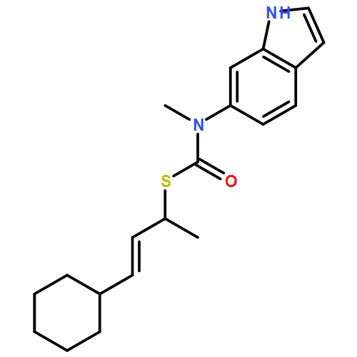 Carbamothioic acid, N-1H-indol-6-yl-N-methyl-, S-[(2E)-3-cyclohexyl-1-methyl-2-propen-1-yl] ester 