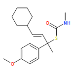 Carbamothioic acid, N-methyl-, S-[(2E)-3-cyclohexyl-1-(4-methoxyphenyl)-1-methyl-2-propen-1-yl] ester 