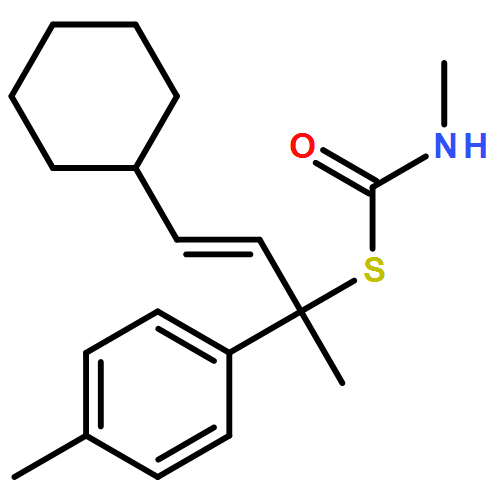 Carbamothioic acid, N-methyl-, S-[(2E)-3-cyclohexyl-1-methyl-1-(4-methylphenyl)-2-propen-1-yl] ester 