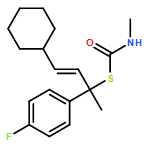 Carbamothioic acid, N-methyl-, S-[(2E)-3-cyclohexyl-1-(4-fluorophenyl)-1-methyl-2-propen-1-yl] ester 