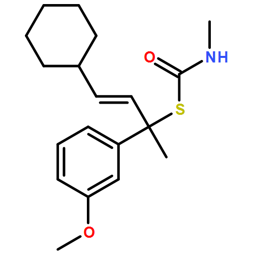 Carbamothioic acid, N-methyl-, S-[(2E)-3-cyclohexyl-1-(3-methoxyphenyl)-1-methyl-2-propen-1-yl] ester 