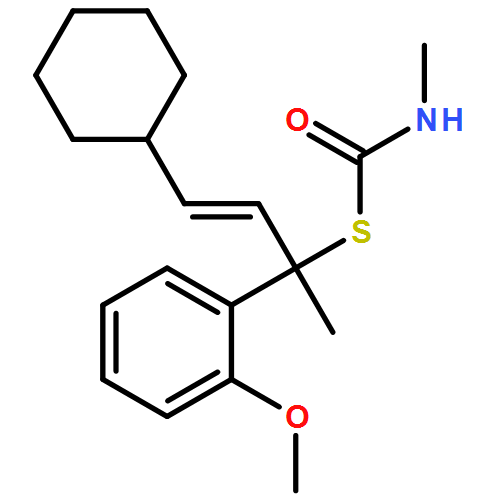 Carbamothioic acid, N-methyl-, S-[(2E)-3-cyclohexyl-1-(2-methoxyphenyl)-1-methyl-2-propen-1-yl] ester 