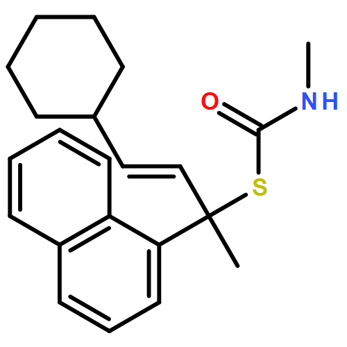 Carbamothioic acid, N-methyl-, S-[(2E)-3-cyclohexyl-1-methyl-1-(1-naphthalenyl)-2-propen-1-yl] ester 