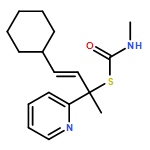 Carbamothioic acid, N-methyl-, S-[(2E)-3-cyclohexyl-1-methyl-1-(2-pyridinyl)-2-propen-1-yl] ester 