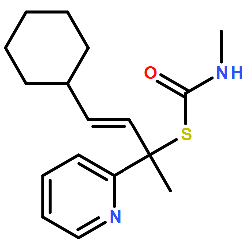 Carbamothioic acid, N-methyl-, S-[(2E)-3-cyclohexyl-1-methyl-1-(2-pyridinyl)-2-propen-1-yl] ester 