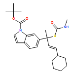 1H-Indole-1-carboxylic acid, 6-[(2E)-3-cyclohexyl-1-methyl-1-[[(methylamino)carbonyl]thio]-2-propen-1-yl]-, 1,1-dimethylethyl ester 