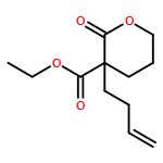 2H-Pyran-3-carboxylic acid, 3-(3-buten-1-yl)tetrahydro-2-oxo-, ethyl ester 