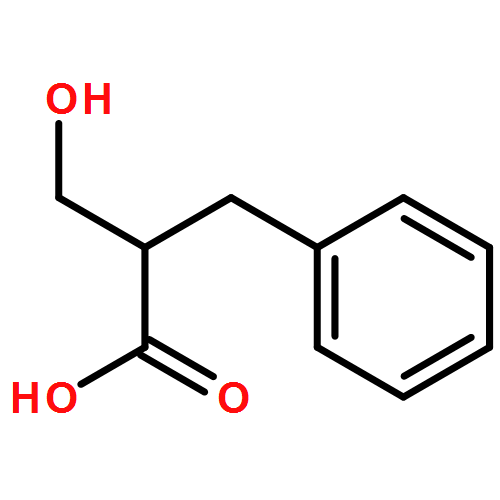 Benzenepropanoic acid, α-(hydroxymethyl)- 