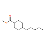 Cyclohexanecarboxylic acid, 4-pentyl-, methyl ester, trans- 