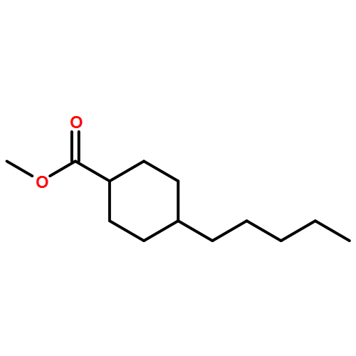 Cyclohexanecarboxylic acid, 4-pentyl-, methyl ester, trans- 