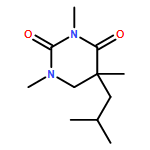 2,4(1H,3H)-Pyrimidinedione, dihydro-1,3,5-trimethyl-5-(2-methylpropyl)- 