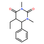 2,4(1H,3H)-Pyrimidinedione, 5-ethyldihydro-1,3-dimethyl-6-phenyl-, (5R,6S)-rel- 