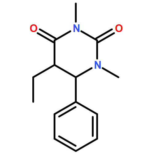 2,4(1H,3H)-Pyrimidinedione, 5-ethyldihydro-1,3-dimethyl-6-phenyl-, (5R,6S)-rel- 