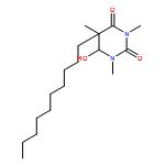 2,4(1H,3H)-Pyrimidinedione, 5-decyldihydro-6-hydroxy-1,3,5-trimethyl-, (5R,6S)-rel- 