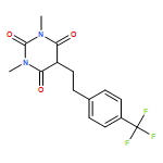 2,4,6(1H,3H,5H)-Pyrimidinetrione, 1,3-dimethyl-5-[2-[4-(trifluoromethyl)phenyl]ethyl]- 