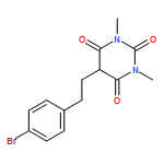 2,4,6(1H,3H,5H)-Pyrimidinetrione, 5-[2-(4-bromophenyl)ethyl]-1,3-dimethyl- 