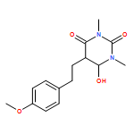 2,4(1H,3H)-Pyrimidinedione, dihydro-6-hydroxy-5-[2-(4-methoxyphenyl)ethyl]-1,3-dimethyl-, (5R,6S)-rel- 