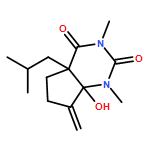 1H-Cyclopentapyrimidine-2,4(3H,4aH)-dione, tetrahydro-7a-hydroxy-1,3-dimethyl-7-methylene-4a-(2-methylpropyl)-, (4aR,7aS)-rel- 