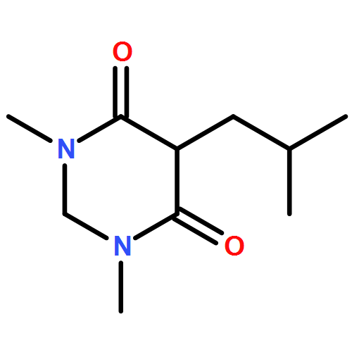 4,6(1H,5H)-Pyrimidinedione, dihydro-1,3-dimethyl-5-(2-methylpropyl)- 