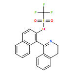 Methanesulfonic acid, 1,1,1-trifluoro-, 1-(3,4-dihydro-1-isoquinolinyl)-2-naphthalenyl ester 