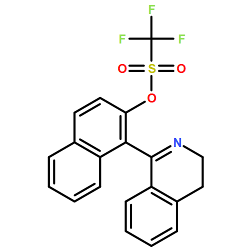 Methanesulfonic acid, 1,1,1-trifluoro-, 1-(3,4-dihydro-1-isoquinolinyl)-2-naphthalenyl ester 