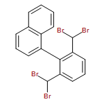 Naphthalene, 1-[2,6-bis(dibromomethyl)phenyl]- 